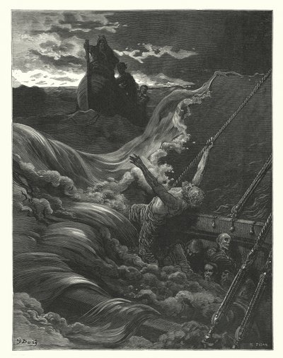 ギュスターヴ・ドーアが描いたコールリッジの『古代海人船乗り物語』の挿絵（エングレーヴィング） 作： Gustave Dore