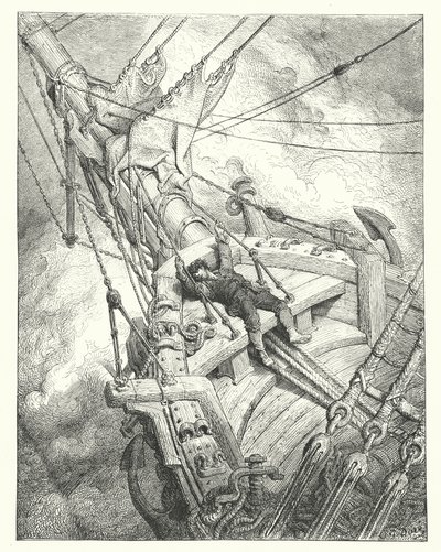 ギュスターヴ・ドーアが描いたコールリッジの『古代海人船乗り物語』の挿絵（エングレーヴィング） 作： Gustave Dore