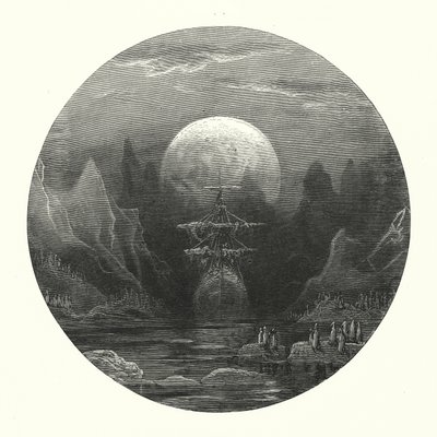 ギュスターヴ・ドーアが描いたコールリッジの『古代海人船乗り物語』の挿絵（エングレーヴィング） 作： Gustave Dore