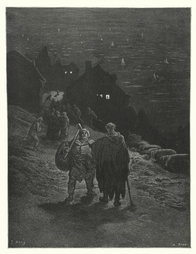 ギュスターヴ・ドーアが描いたコールリッジの『古代海人船乗り物語』の挿絵（エングレーヴィング） 作： Gustave Dore