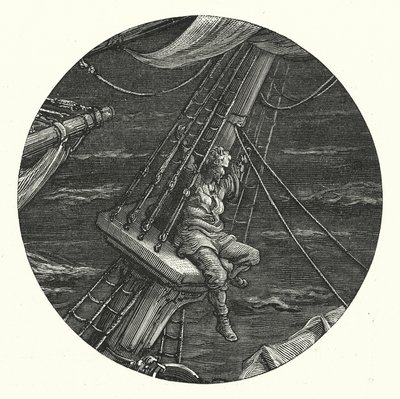 ギュスターヴ・ドーアが描いたコールリッジの『古代海人船乗り物語』の挿絵（エングレーヴィング） 作： Gustave Dore