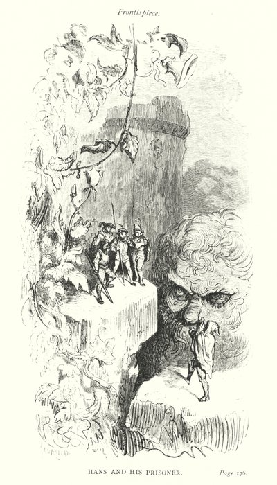 ハンスと囚人（エングレーヴィング） 作： Gustave Dore