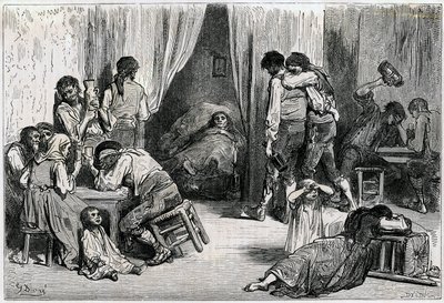 1866年に出版されたシャルル・ダヴィリエ著『スペイン航海記』の挿絵（エングレーヴィング） 作： Gustave Dore