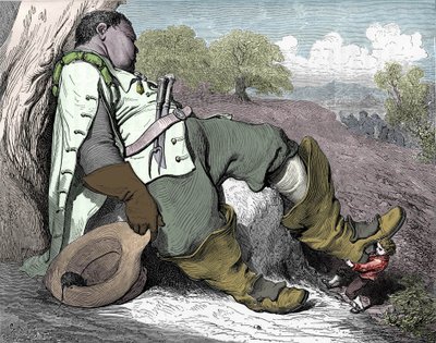 シャルル・ペロー（1628-1703）が1697年に書いた「Le petit poucet」の挿絵。 作： Gustave Dore