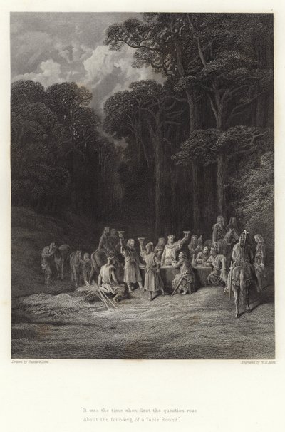 アルフレッド・テニーソンによるヴィヴィアンのイラスト 作： Gustave Dore