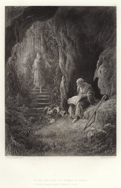 アルフレッド・テニーソンによるヴィヴィアンのイラスト 作： Gustave Dore