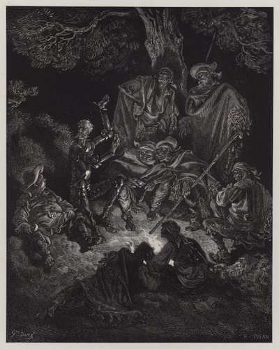 ドン・キホーテ・デ・ラ・マンチャのイラスト 作： Gustave Dore