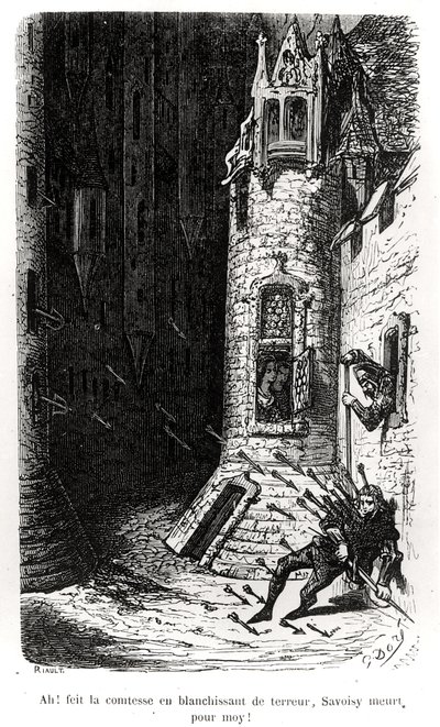 1855年、リオールによって彫刻されたオノレドバルザック（1799〜1850年）による「Les Contes Drolatiques」のイラスト 作： Gustave Dore