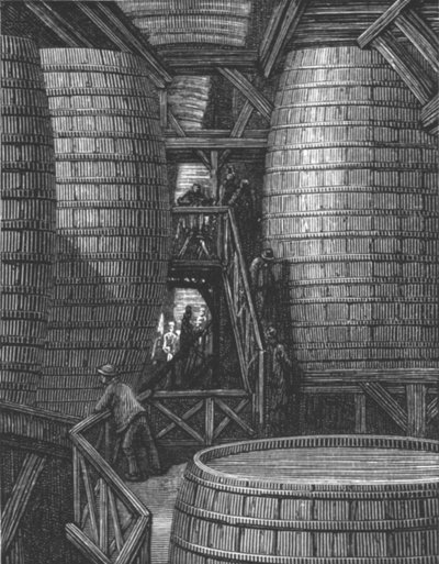「醸造所で」、1872年。 作： Gustave Dore