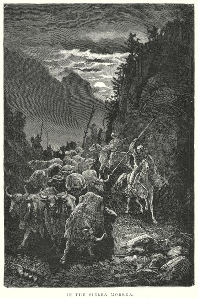 シエラ・モレーナにて（エングレーヴィング） 作： Gustave Dore