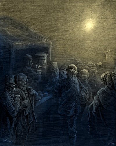 ギュスターヴ・ドレのドックの中 作： Gustave Dore