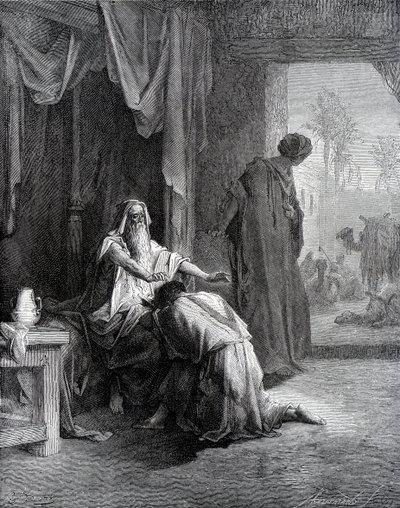 イサクがヤコブを祝福 作： Gustave Dore
