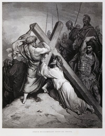 十字架を背負うイエス（ドーレ聖書より 作： Gustave Dore