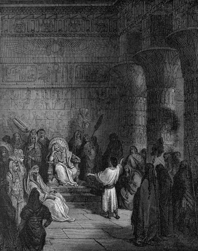 ファラオの夢を解釈するヨセフ 作： Gustave Dore