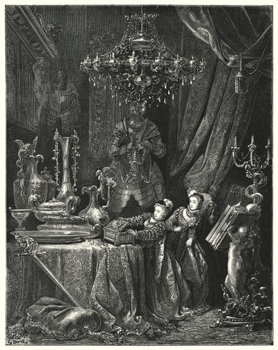La Barbe-Bleue; Blue Beard (carving) 作： Gustave Dore