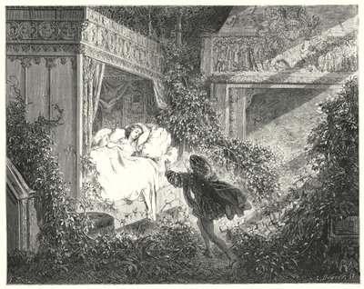 La Belle Au Bois Dormant; Sleeping Beauty (carving) 作： Gustave Dore
