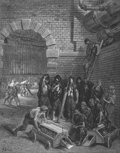 「ランベス ガス工場」、1872 年。 作： Gustave Dore