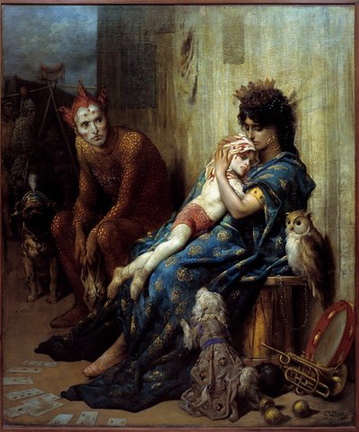 Les Saltimbanks ギュスターヴ・ドーア（1832-1883）の絵画 作： Gustave Dore
