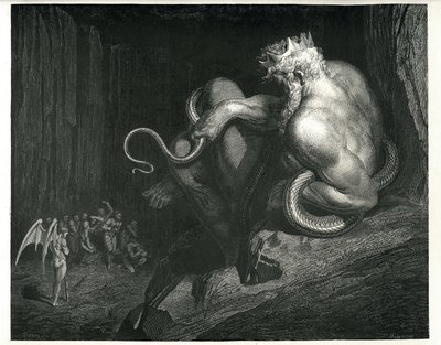 ミノス：ダンテ・アリギエーリ作「エンファー」より 作： Gustave Dore