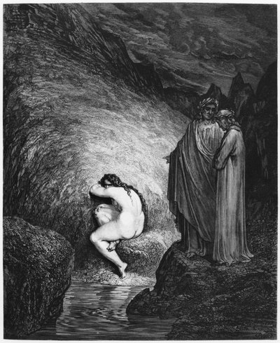 ミルラ、ダンテアリギエーリ（1265-1321）パリの「神曲」（インフェルノ）のイラスト、パリ、1885年 作： Gustave Dore