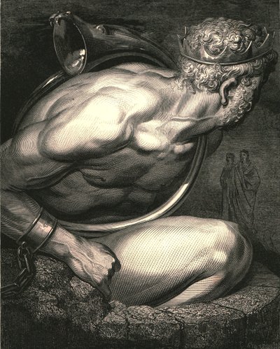 意味のない霊よ！あなたのためにあなたの角を解釈させてください、c1890。 作： Gustave Dore