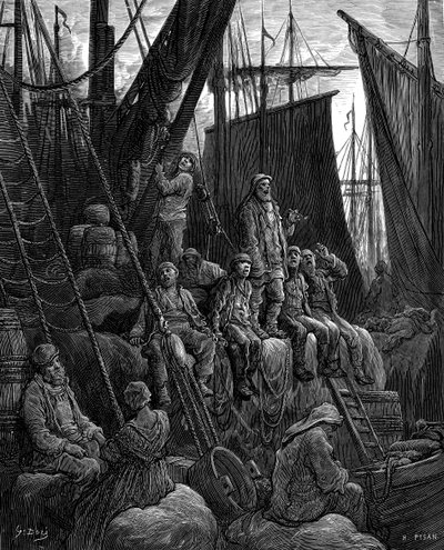 ギュスターヴ・ドレの「Off Billingsgate 作： Gustave Dore