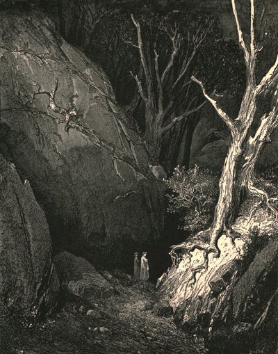 その後彼は動いた、私は彼の追求、c1890を閉じます。 作： Gustave Dore