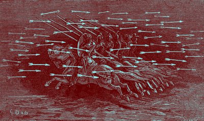 ルドヴィコ・アリオストの「オルランド・フリオーソ」。 作： Gustave Dore