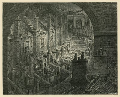 ロンドンを鉄道で 作： Gustave Dore