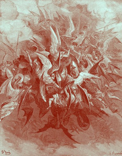 失楽園。天使たちの戦い 作： Gustave Dore