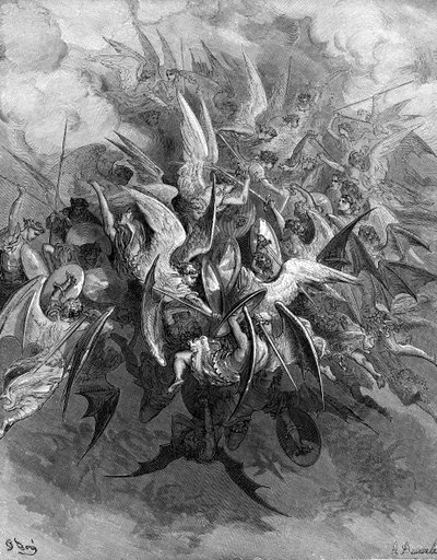 失楽園。天使たちの戦い 作： Gustave Dore