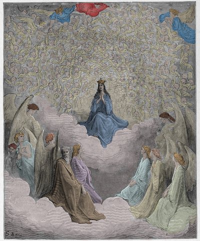 パラディソ、カント31：天国の女王-ダンテアリギエーリ作 作： Gustave Dore