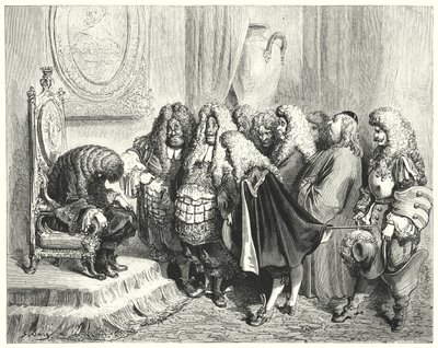 ロバの皮（彫刻）。 作： Gustave Dore