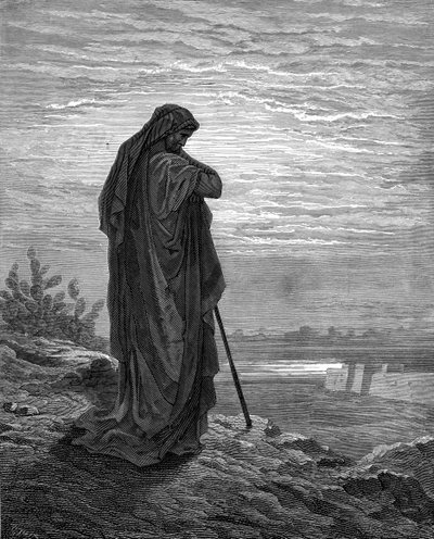 預言者アモス、ギュスターヴ・ドレの版画 - 聖書 作： Gustave Dore