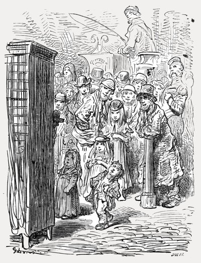 「パンチとジュディ」、1872年。 作： Gustave Dore