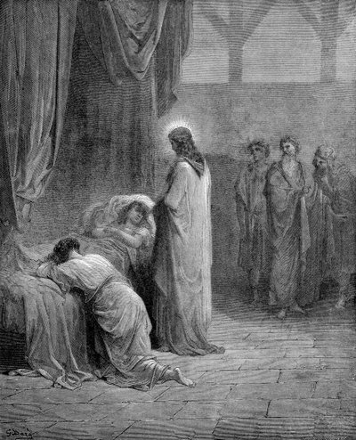 ヤイロの娘の蘇生 作： Gustave Dore