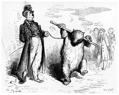 リングマスター、イポリットテーヌ（1828-93）による「航海のピレネー」のイラスト、アシェット、パリ、1860年公開 作： Gustave Dore