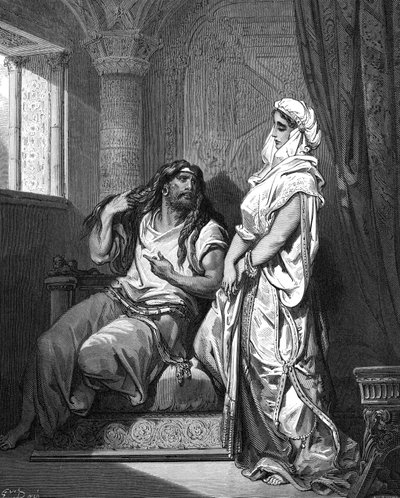 サムソンとデリラ、1866 作： Gustave Dore