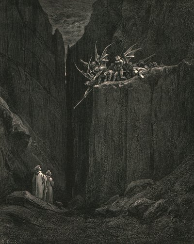 足が下のベッドの一番下、c1890に届くことはほとんどありませんでした。 作： Gustave Dore