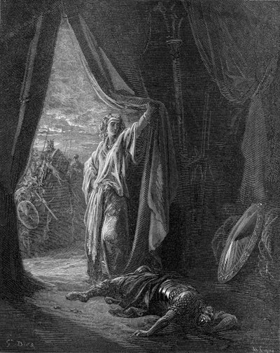 ヤエルに殺されたシセラ 作： Gustave Dore