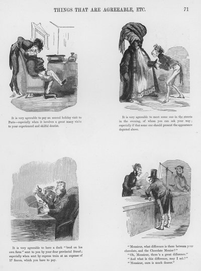 ギュスターヴ・ドーアのユーモラスでグロテスクなスケッチ(彫刻) 作： Gustave Dore