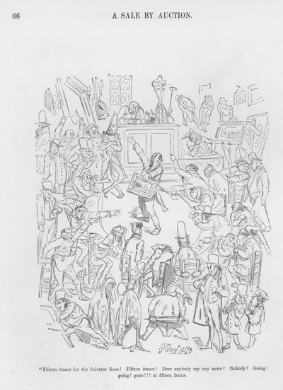 ギュスターヴ・ドーアのユーモラスでグロテスクなスケッチ(彫刻) 作： Gustave Dore