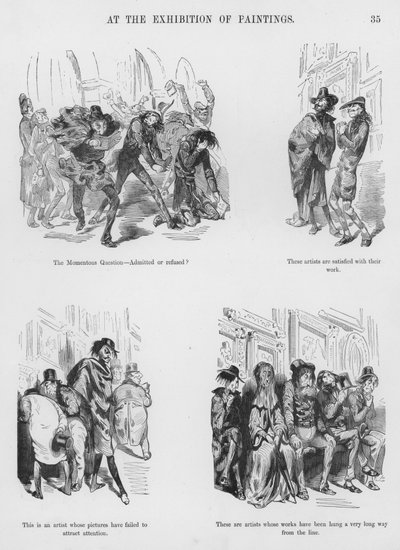 ギュスターヴ・ドーアのユーモラスでグロテスクなスケッチ(彫刻) 作： Gustave Dore