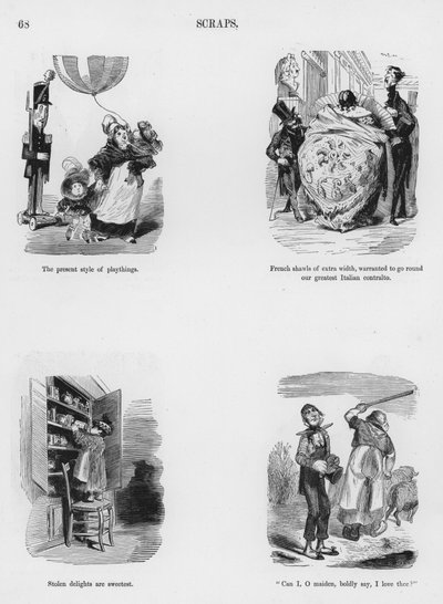 ギュスターヴ・ドーアのユーモラスでグロテスクなスケッチ(彫刻) 作： Gustave Dore