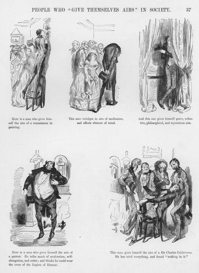 ギュスターヴ・ドーアのユーモラスでグロテスクなスケッチ(彫刻) 作： Gustave Dore