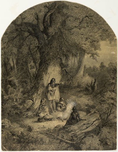 木の下の兵士 作： Gustave Dore