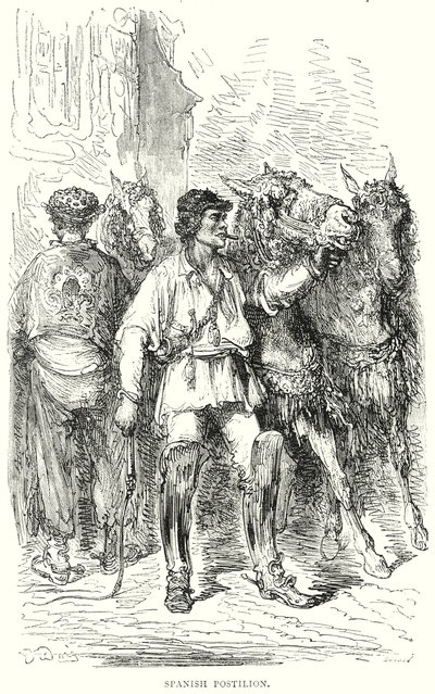 スペインのポスティリオン（エングレーヴィング） 作： Gustave Dore