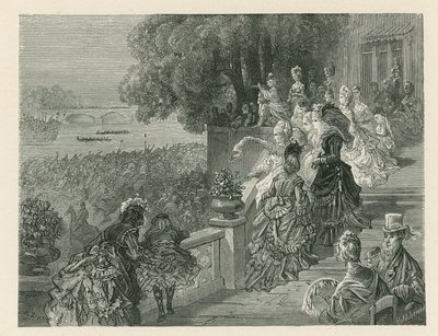 ボートレースを観戦する観客 作： Gustave Dore