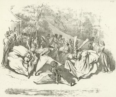 10年後またはファッション1840（グラビア）の変更 作： Gustave Dore