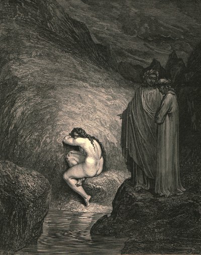 それは悲惨なミルラ、c1890の古代の魂です。 作： Gustave Dore